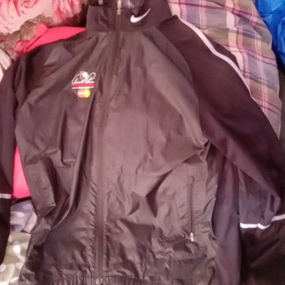 Arnold Palmer Mastercard rare Nike black zip up jacket Size XL.